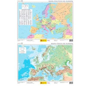 MAPA FÍSICO-POLÍTICO EUROPA ESCALA 1:13725000 (POR ENCARGO) *