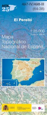 497-IV/498-III EL PERELLÓ 1:25,000  (POR ENCARGO  1 SEM. APROX.) *