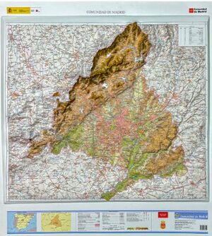 COMUNIDAD DE MADRID MAPA RELIEVE  1:200.000 *