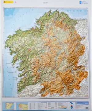 MAPA DE GALICIA FÍSICO EN RELIEVE. ESCALA 1 : 250.000 *