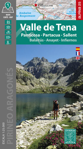 VALLE DE TENA - PANTICOSA, PARTACUA, SALLENT 1:25,000