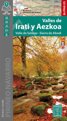 VALLES DE IRATI Y AEZKOA 1:25,000