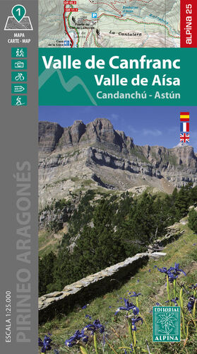 VALLE DE CANFRANC - VALLE DE AÍSA 1:25,000