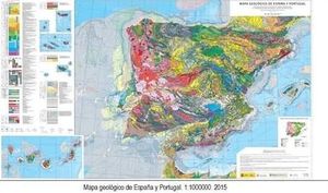 MAPA GEOLÓGICO DE ESPAÑA Y PORTUGAL 1:1.000.000 (MURAL) *