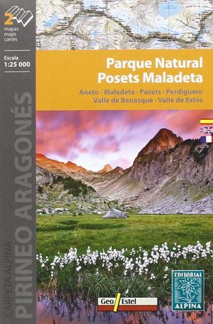 PARQUE NATURAL  POSETS MALADETA [2 MAPAS] 1:25.000