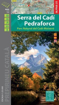 SERRA DE CADI PEDRAFORCA 1:25.000