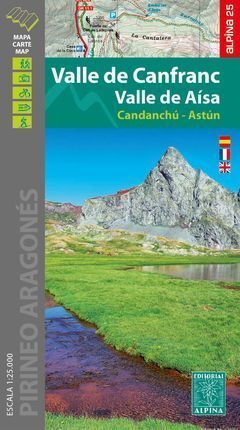 VALLE DE CANFRANC - VALLE DE AÍSA 1:25.000