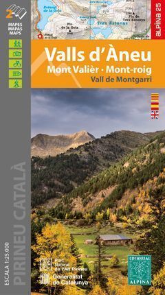 VALLS D'ÀNEU. MONT VALIER, MOT-ROIG  2 MAPES 1:25.000