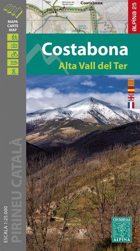 COSTABONA ALTA VALL DEL TER 1:25.000