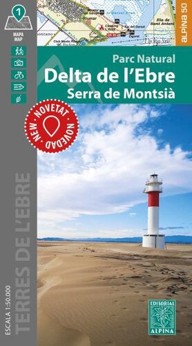 DELTA DE L'EBRE SERRA DE MONTSIA 1:50,000