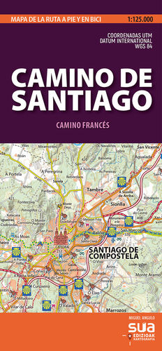 CAMINO DE SANTIAGO. CAMINO FRANCÉS 1:125,000 *