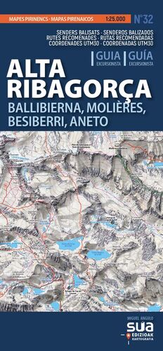 ALTA RIBAGORÇA. BALLIBIERNA, MOLIERES, BESIBERRI, ANETO 1:25,000