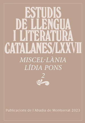 MISCEL·LÀNIA LÍDIA PONS, 2 *