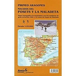 PIRINEO ARAGONES, MACIZOS DEL POSETS Y LA MALADETA   E.1:25,000
