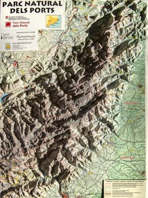 SERRA DE MONTSANT (MAPA EN RELLEU ) 1:40,000