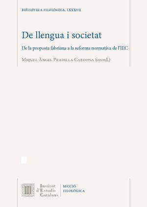 DE LLENGUA I SOCIETAT *
