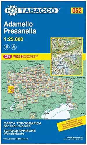 052 ADAMELLO - PRESAMELLA  E. 1:25,000 *