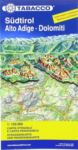 SÜDTIROL, ALTO ADIGE, DOLOMITI 1:150,000