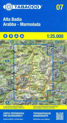 07 ALTA BADIA  ARABBA  MARMOLADA 1:25,000