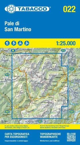 022 PALE DI SAN MARTINO 1:25,000 *