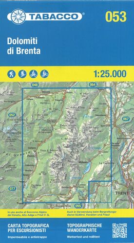 053 DOLOMITI DI BRENTA 1:25.000 *