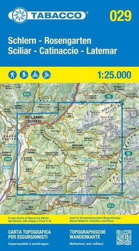 0229 29. SCILIAR, CATINACCIO, LATEMAR / SCHLERN, ROSENGARTEN *