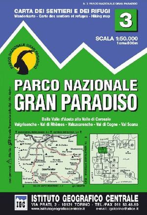 3 PARCO NAZIONALE DEL GRAN PARADISO   E. 1:50,000