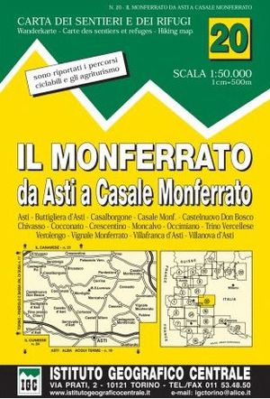 20 IL MONFERRATO. DA ASTI A CASALE MONFERRATO 1:50,000 *