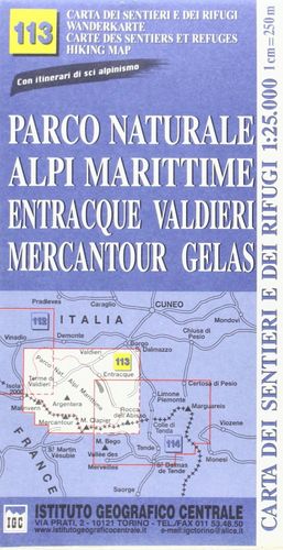 113 PARCO NATURALE ALPI MARITIME  E. 1:25.000