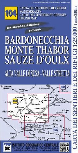 104 BARNONECHIA MONTE TABORSAUZE D'OLUX E.1:25,000