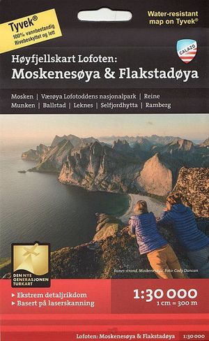 MOSKENESOYA & FLAKSTADOYA - LOFOTEN 1:30,000 *