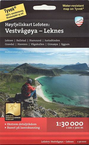 VESTVAGOYA - LEKNES : LOFOTEN 1:30,000  *