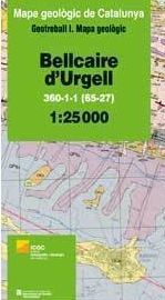 BELLCAIRE D'URGELL. MAPA GEOLÒGIC 1:25.000. FULL 360-1-1 (65-27) *