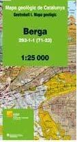 BERGA . MAPA GEOLÒGIC 1:25.000. FULL 293-1-1 (71-23) *