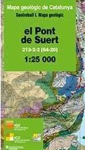 EL PONT DE SUERT. MAPA GEOLÒGIC 1:25.000.  FULL 213-2-2 (64-20) *