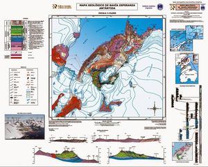 MAPAS GEOMORFOLÓGICO Y GEOLÓGICO DE BAHÍA ESPERANZA ESCALA 1:10.000 - ANTÁRTIDA: