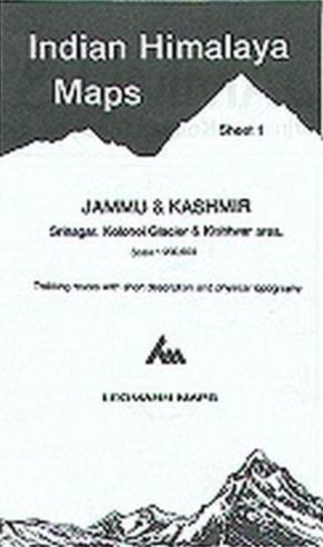 INDIA HIMALAYA MAP 1: JAMMU & KASHMIR   1:200 000 *