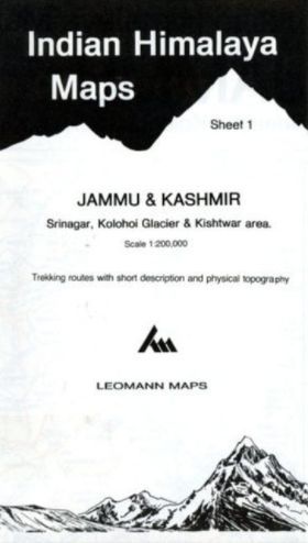 INDIA HIMALAYA MAP 2: JAMMU & KASHMIR 1200,000 *