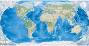 PLANISFERI EL MÓN 1:22.000.000 (EN 1 FULL) *
