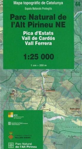 44 PARC NATURAL DEL L'ALT PIRINEU NE 1:25,000 (3ª ED.) *