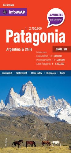 PATAGONIA, ARGENTINA & CHILE 1:2.750.000 *